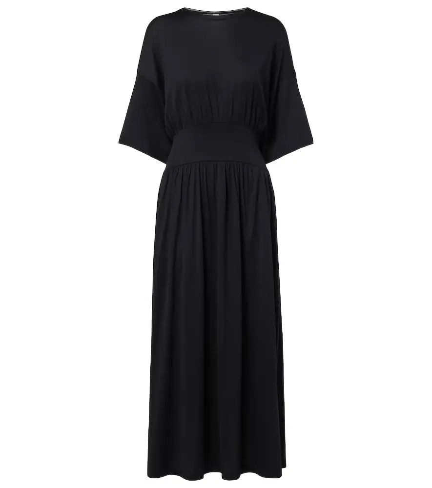 Toteme Cotton and silk midi dress
