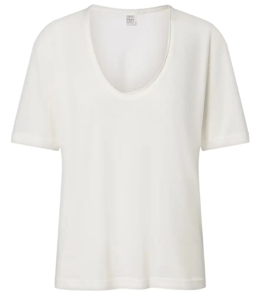 Toteme Cotton and silk T-shirt