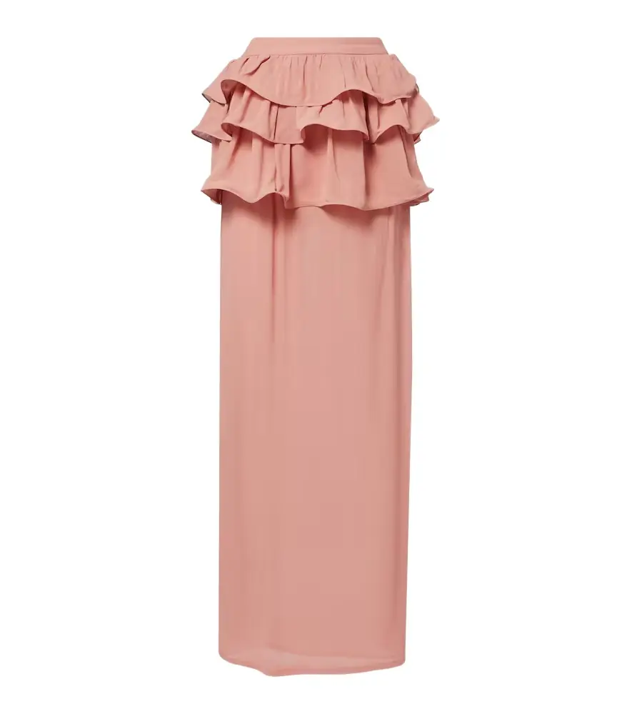 Adriana Degreas Ruffled maxi skirt