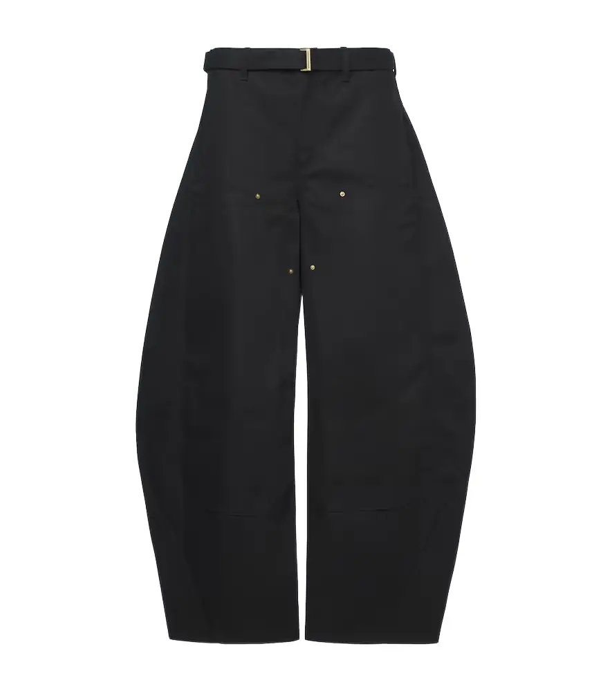 Sacai x Carhartt WIP cotton barrel-leg pants