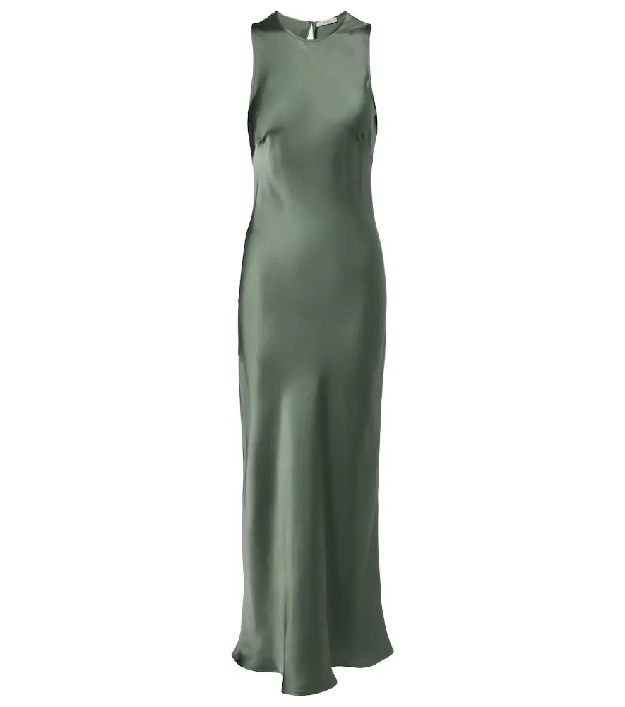Asceno Tallin silk maxi dress