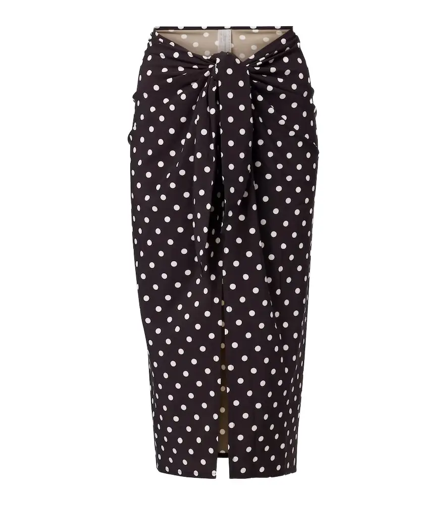 Karla Colletto Polka-dot beach cover-up