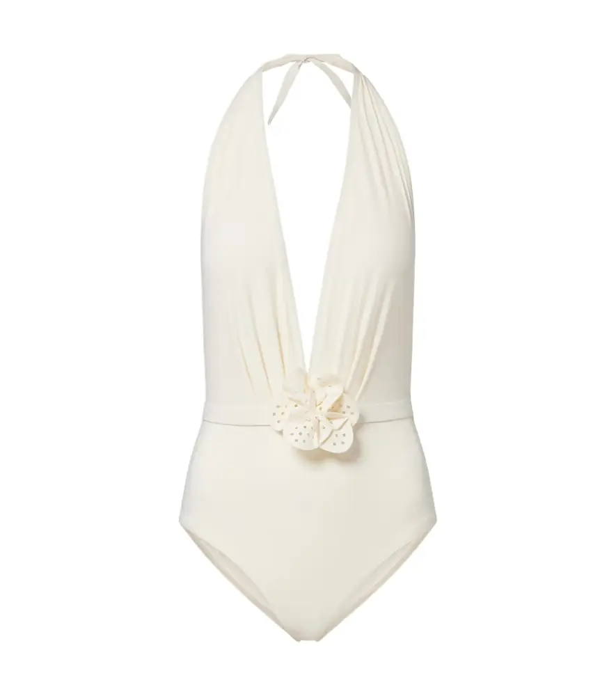 Karla Colletto Rosetta halterneck swimsuit