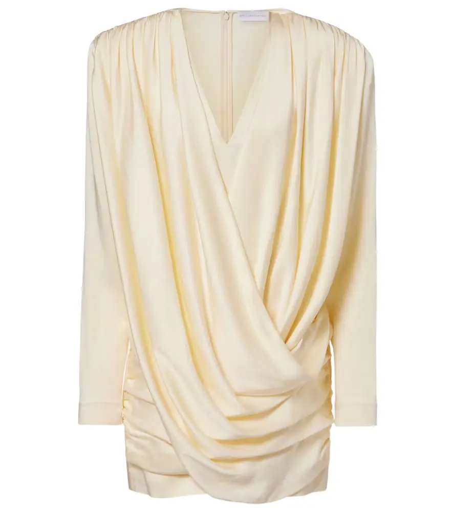 Stella McCartney Draped satin minidress