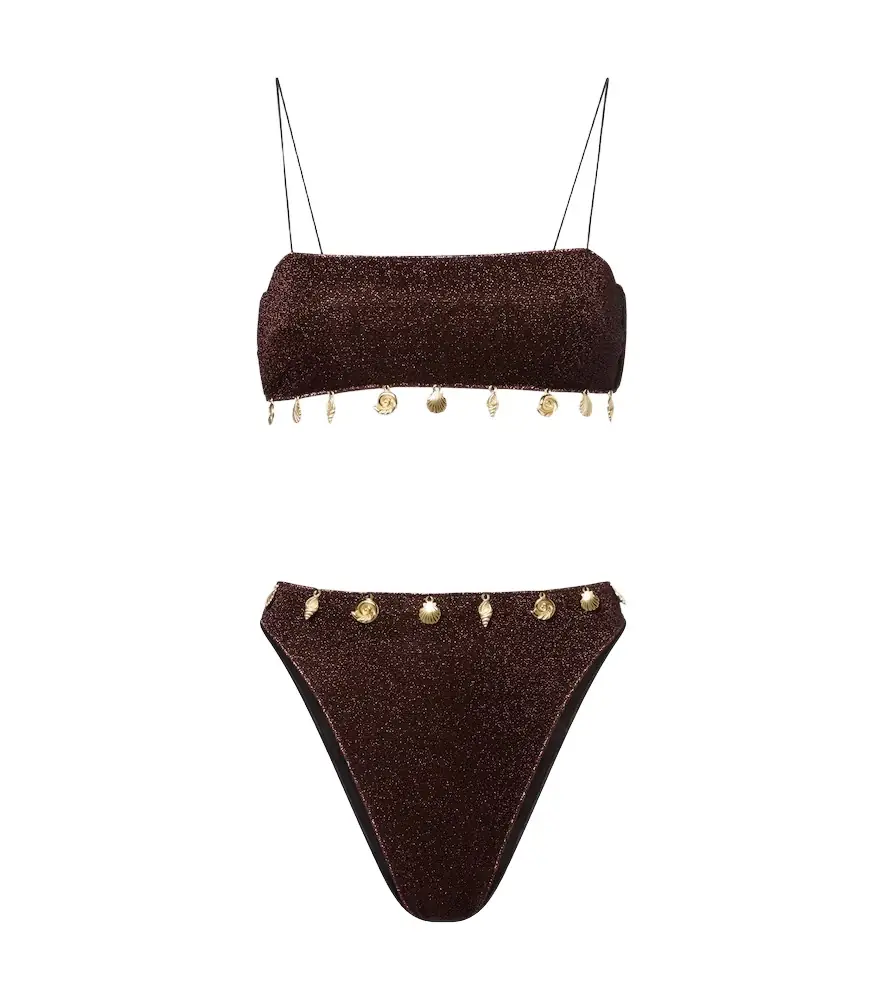 Oseree Oséree Lumière embellished bikini