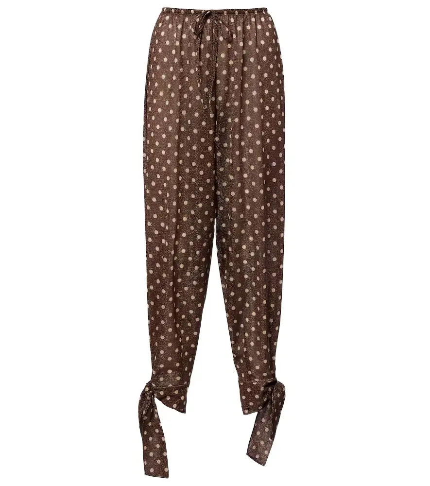 Oseree Oséree Lumière polka-dot tapered pants