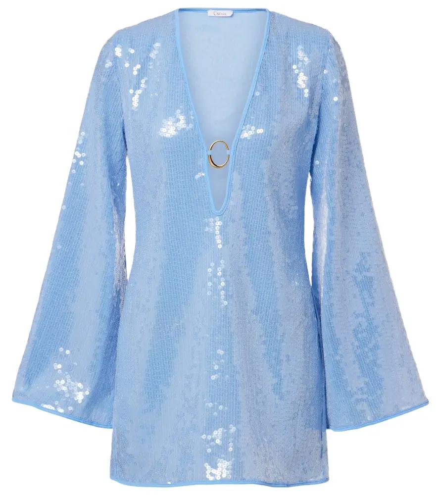 Oseree Oséree Sequined beach dress
