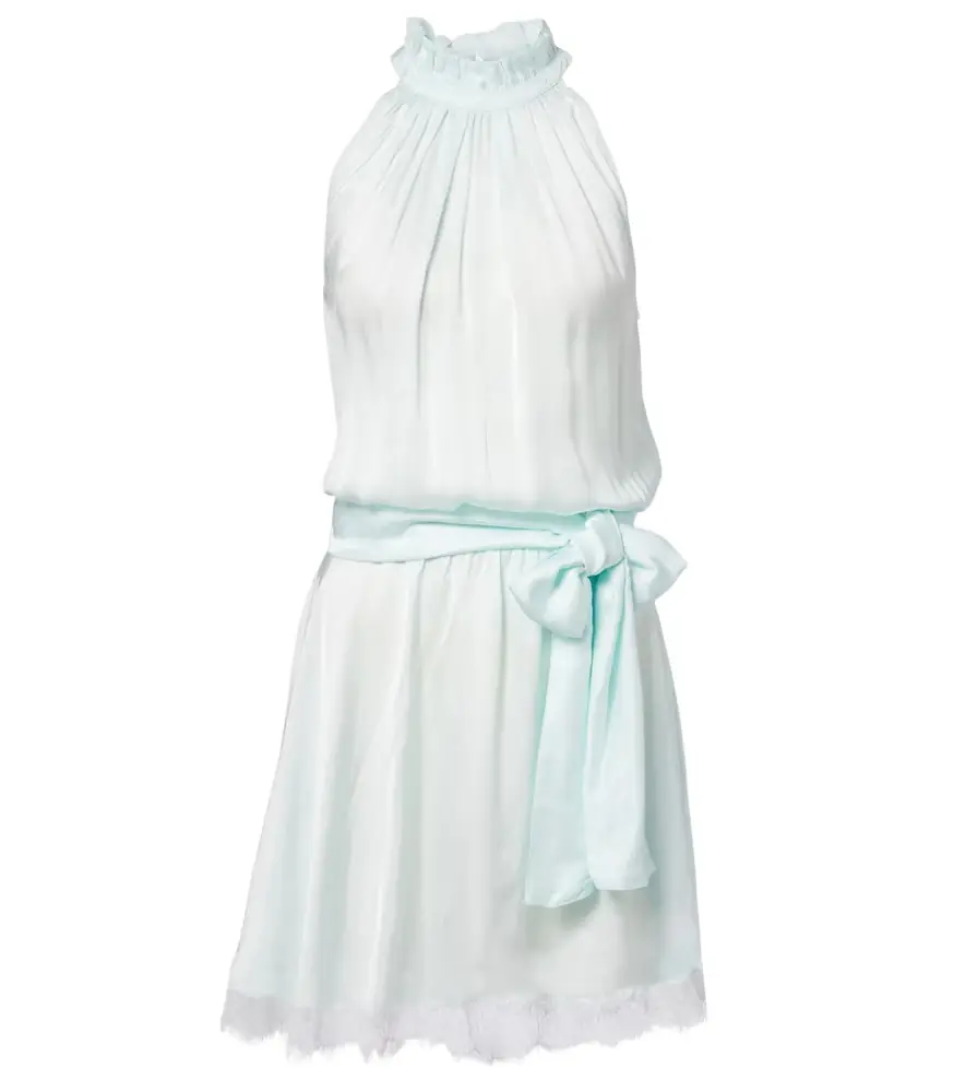 Poupette St Barth Bianca halterneck minidress