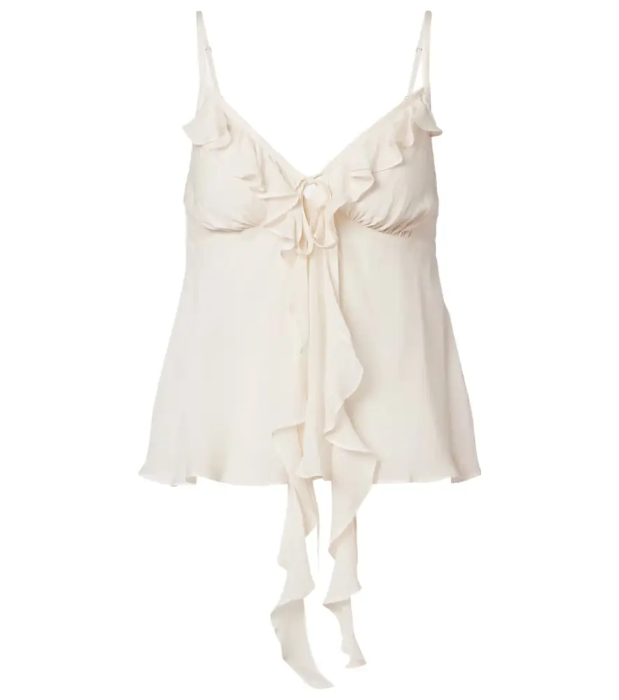 Poupette St Barth Camille ruffled camisole