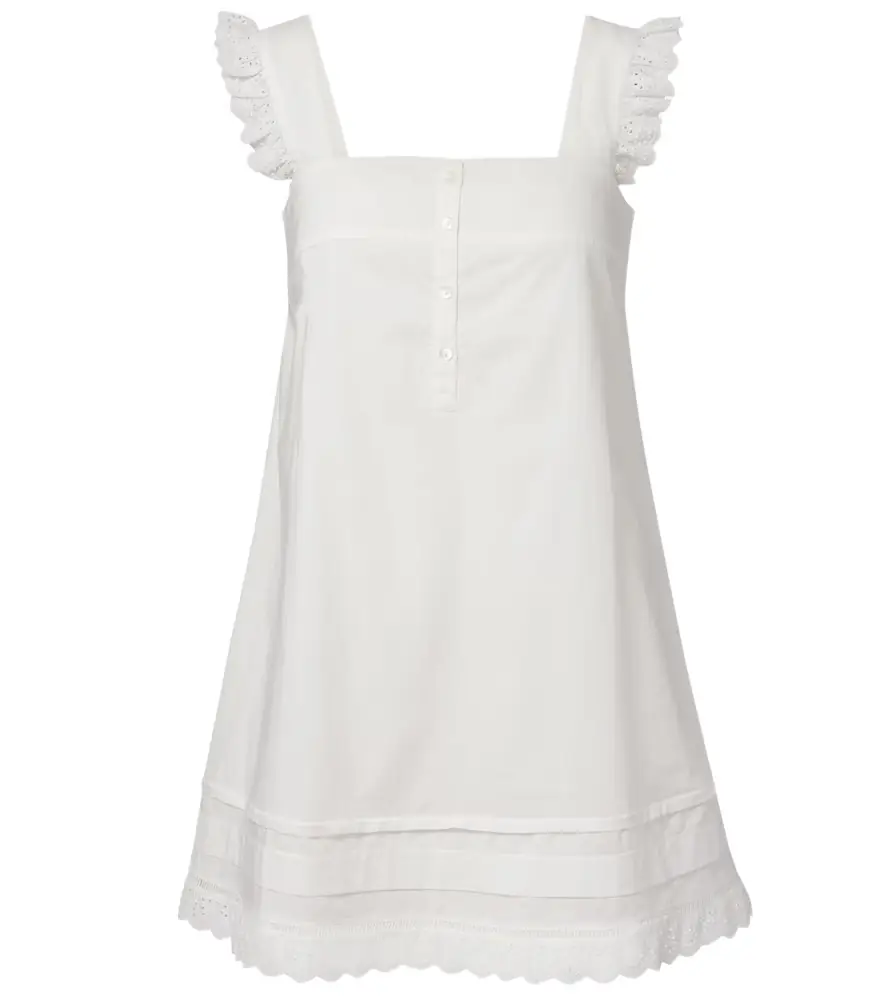 Poupette St Barth Livy ruffled cotton minidress