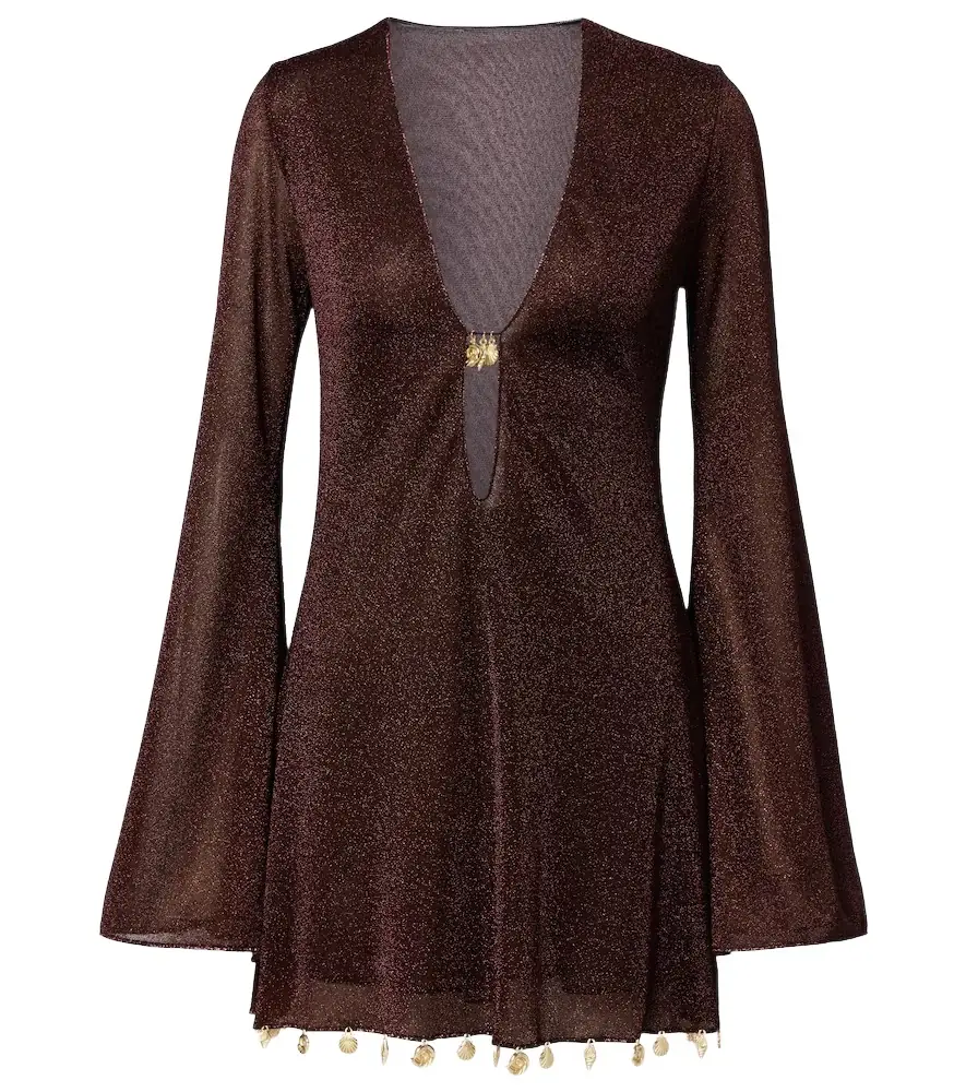 Oseree Oséree Lumière embellished beach dress