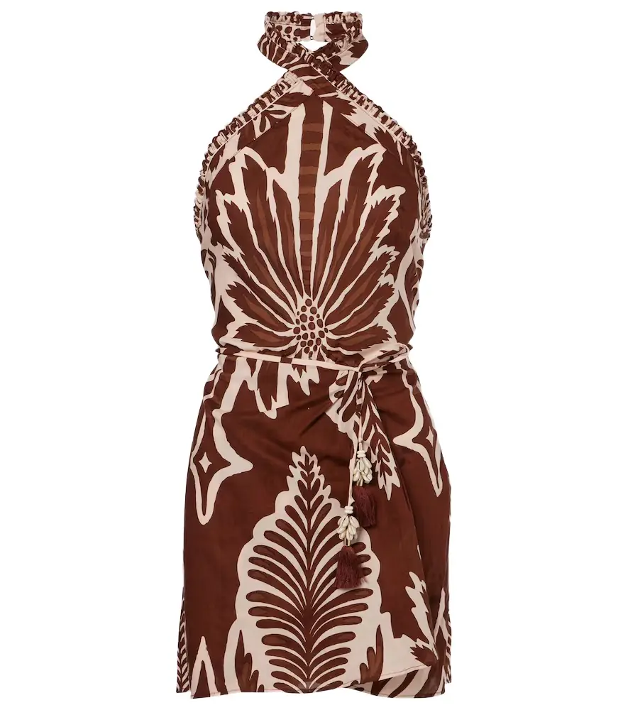 Poupette St Barth Manon printed cotton minidress