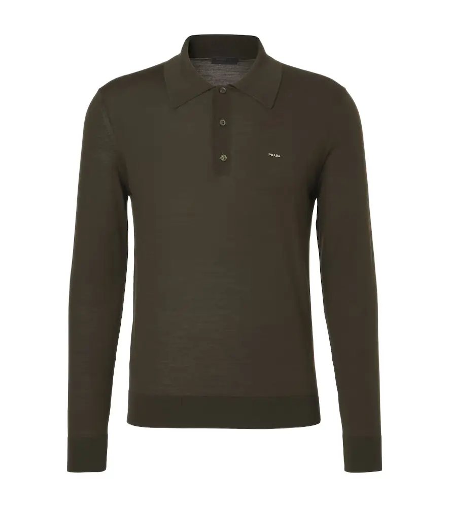Prada Virgin wool polo sweater