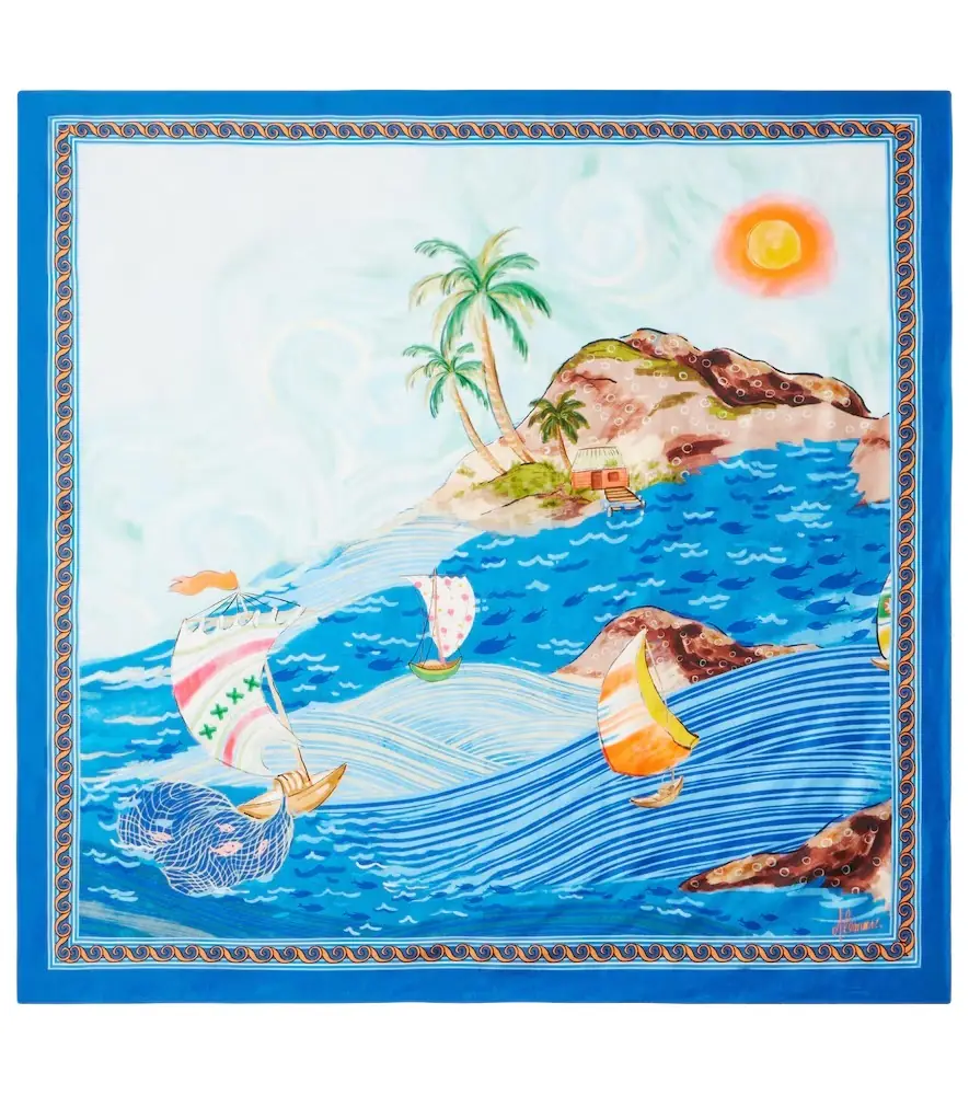 Alemais Alémais Printed silk twill scarf