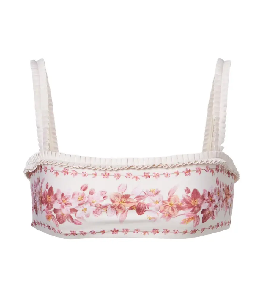 Agua by Agua Bendita Olmo floral bikini top