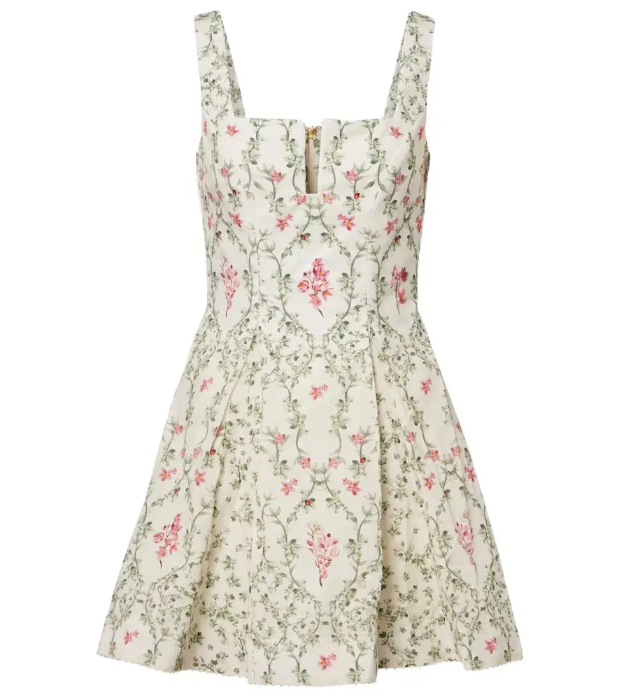 Agua by Agua Bendita Agua floral cotton minidress
