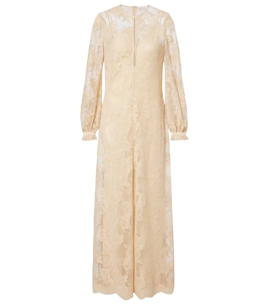 Zimmermann Como silk-lined lace maxi dress