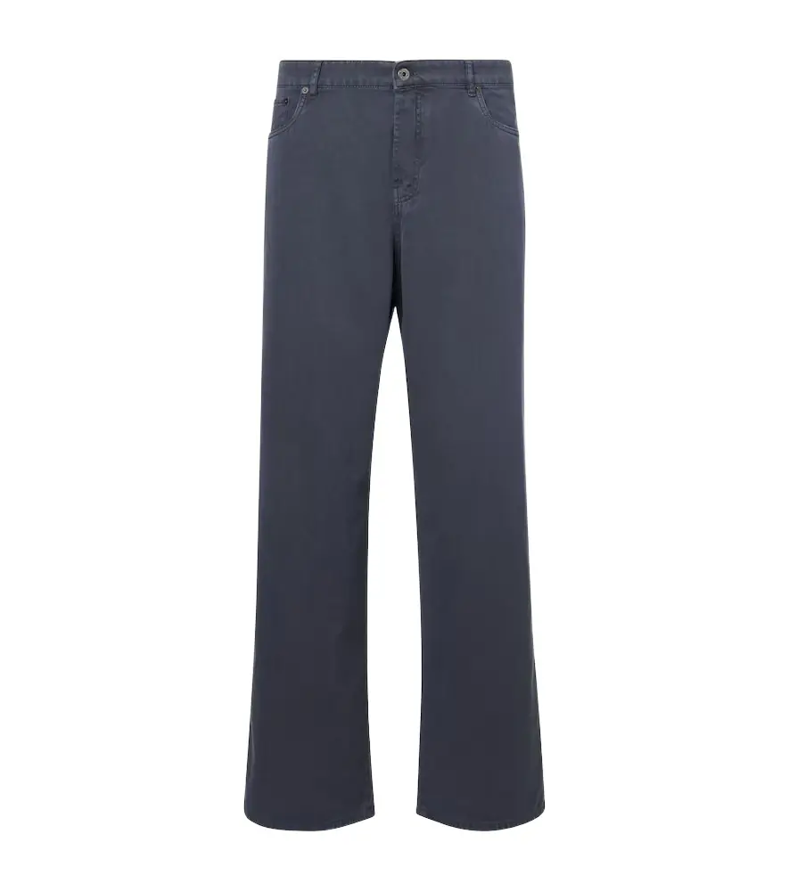 Miu Miu Embroidered wide-leg jeans