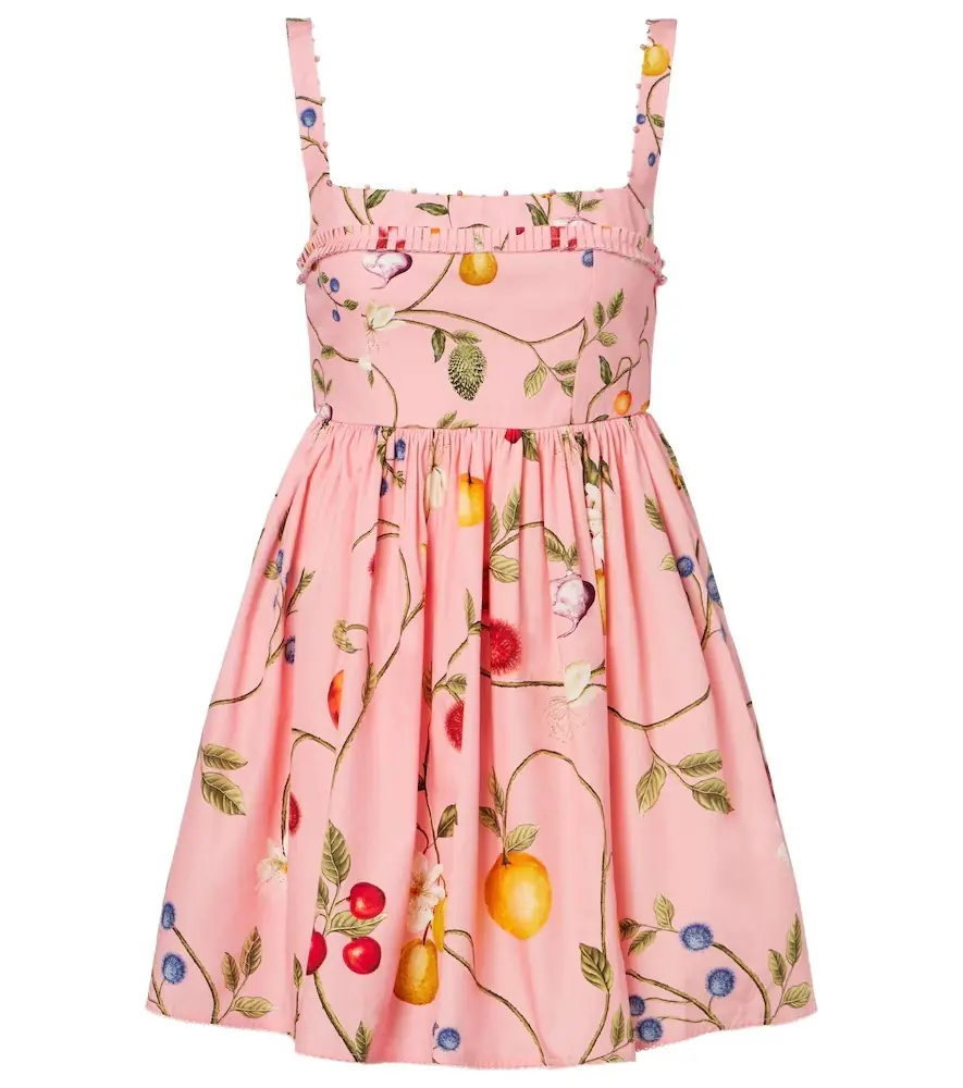 Agua by Agua Bendita Barbara printed cotton minidress