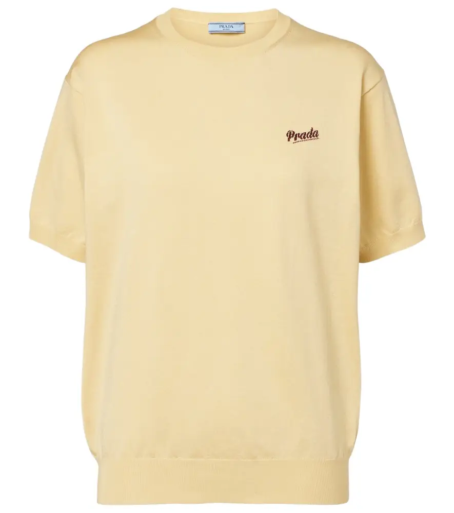 Prada Logo silk-blend sweater