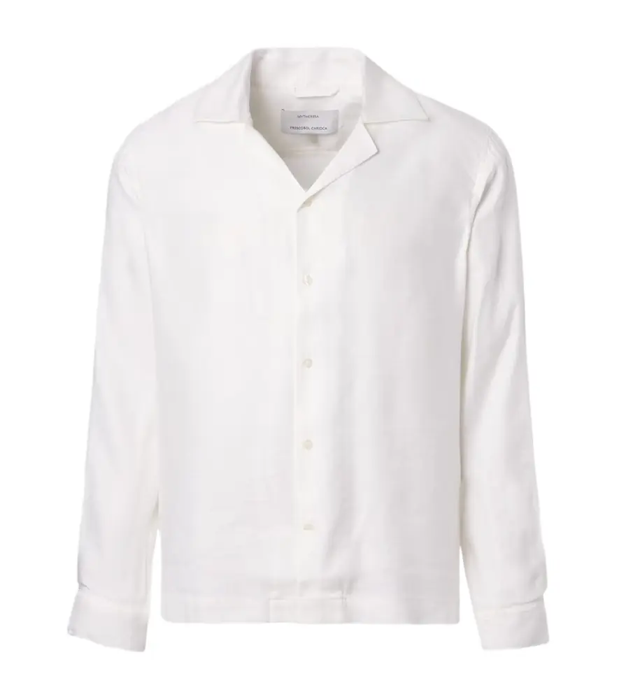 Frescobol Carioca Safra linen-blend shirt