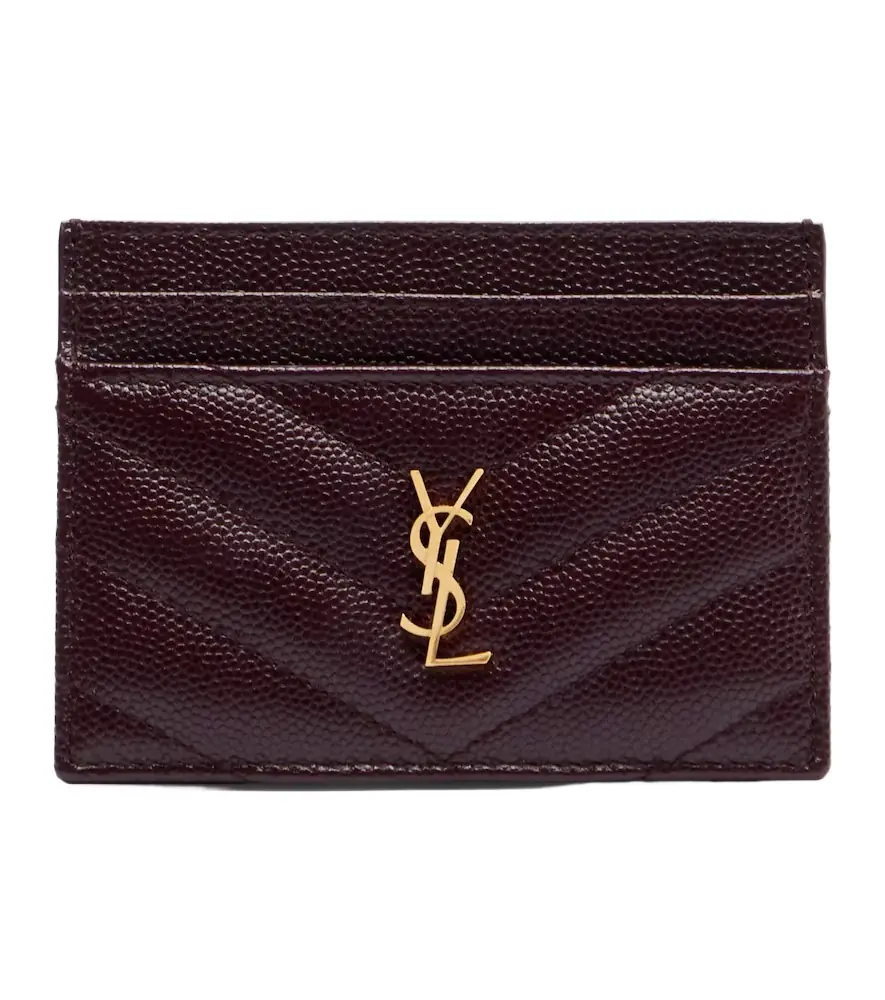 Saint Laurent Cassandre leather card holder