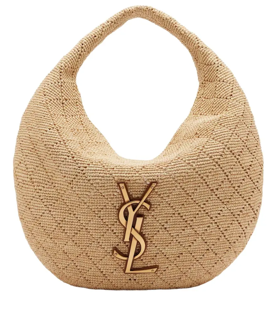 Saint Laurent Icare Medium raffia shoulder bag
