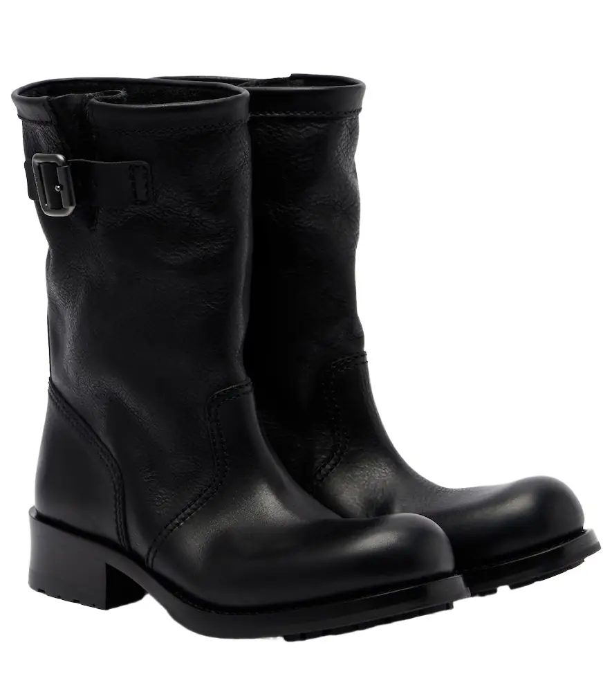 Prada Leather mid-calf boots