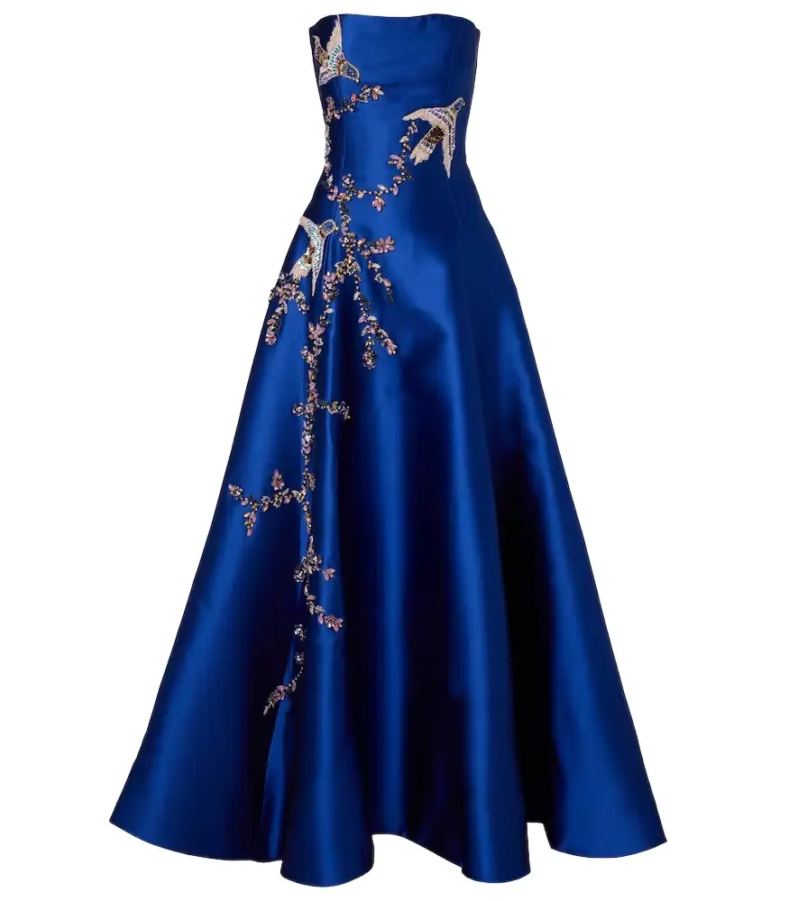 Costarellos Mavia embellished bustier gown
