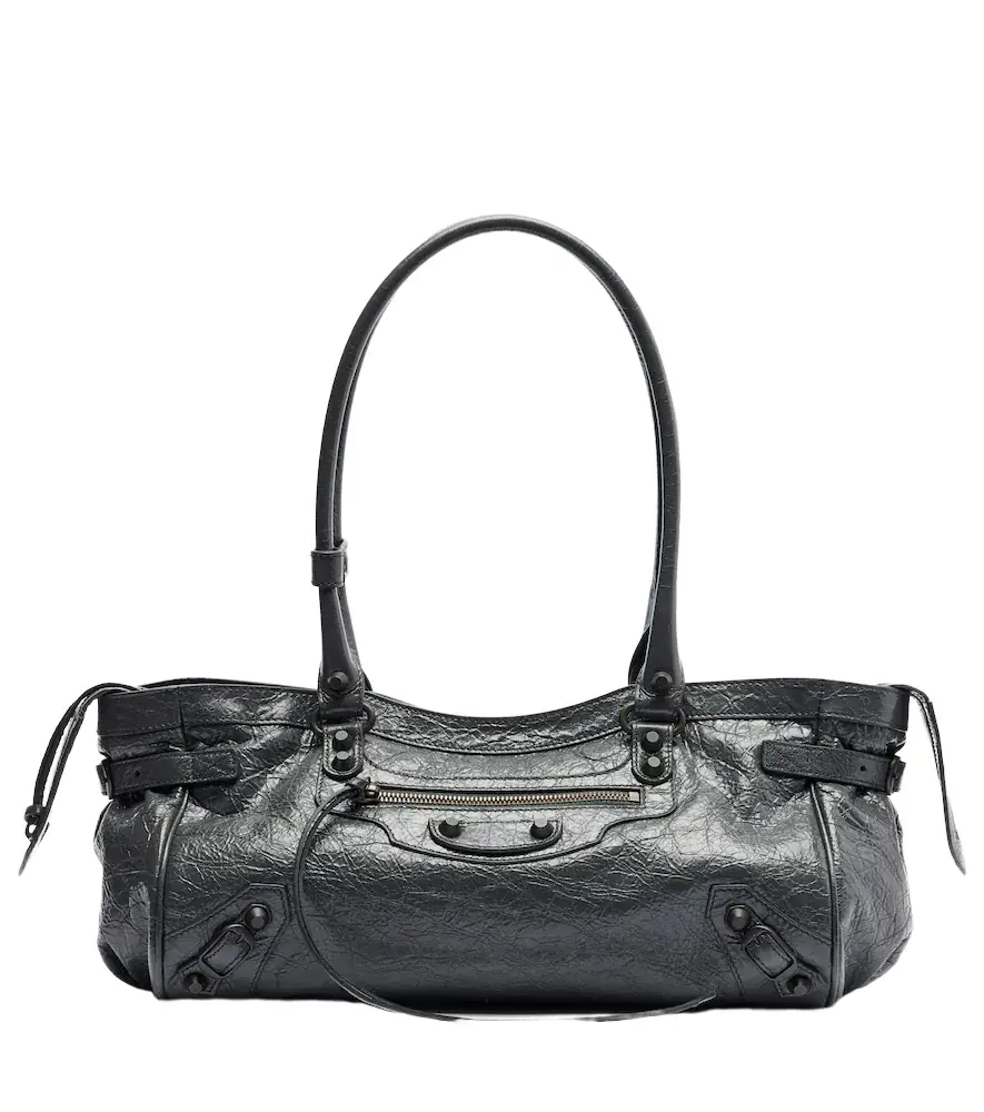 Balenciaga Le City East-West leather shoulder bag