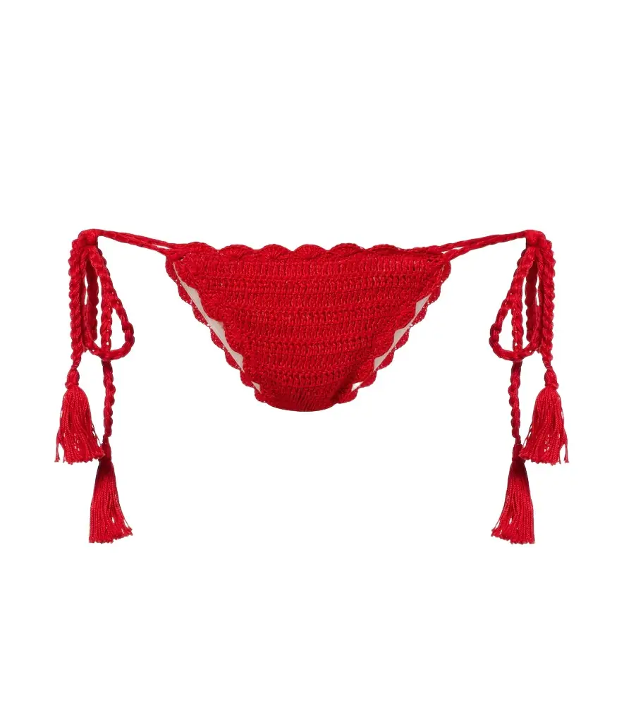 Anna Kosturova Crochet cotton bikini bottoms