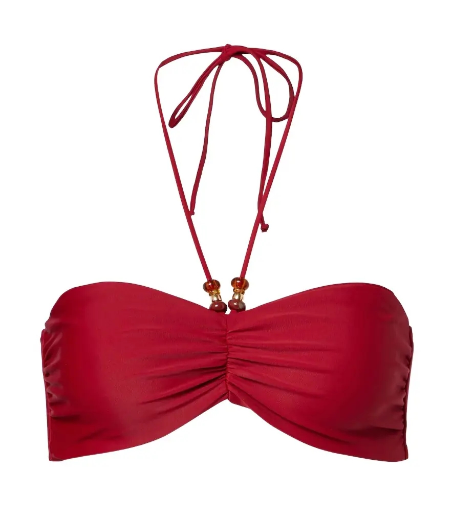 Jade Swim Zoe ruched bikini top