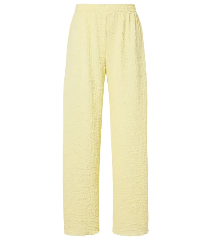 Jade Swim Mika seersucker wide-leg pants