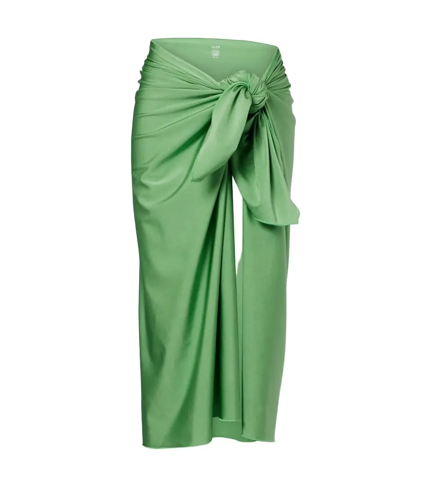 Jade Swim Nyla satin beach cover-up