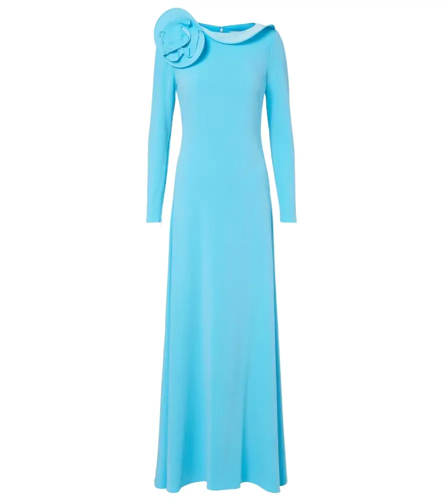 Roland Mouret Floral-appliqué gown