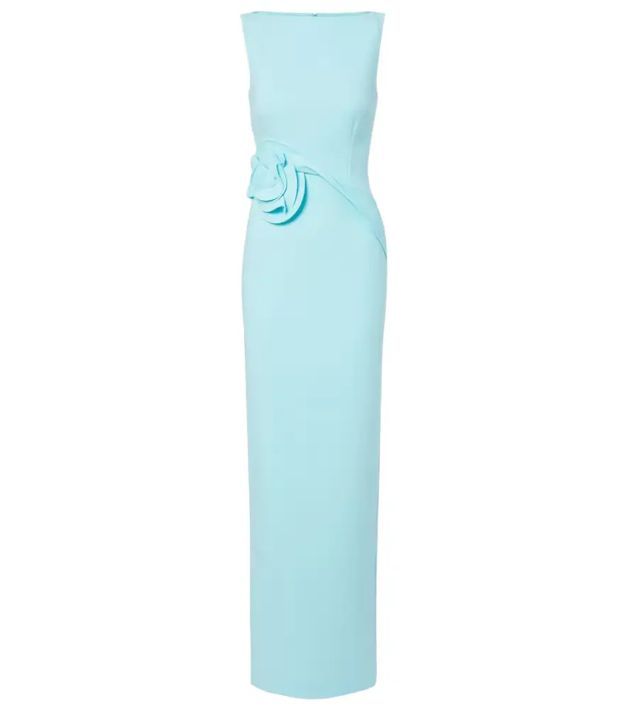 Roland Mouret Floral-appliqué gown