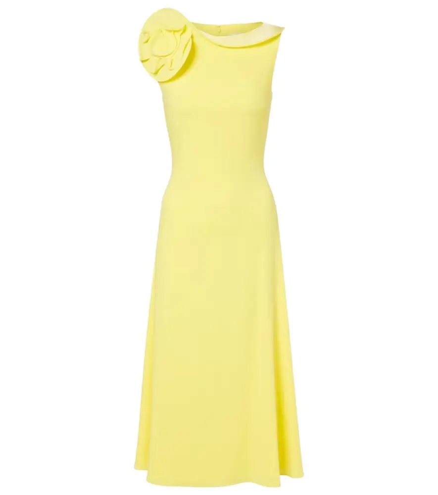 Roland Mouret Floral-appliqué cocktail dress