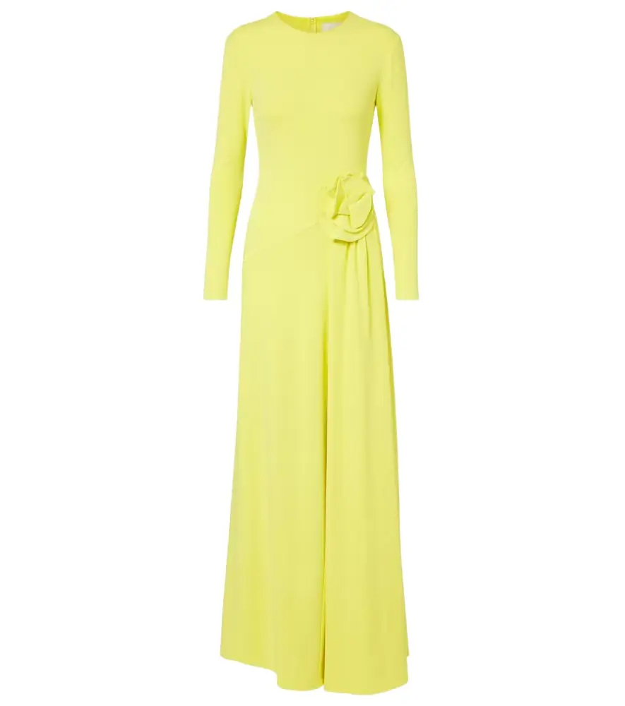 Roland Mouret Floral-appliqué gown