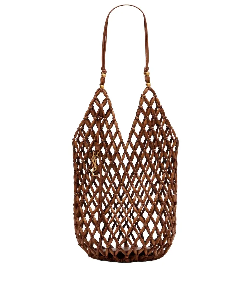 Saint Laurent Supple beaded tote bag