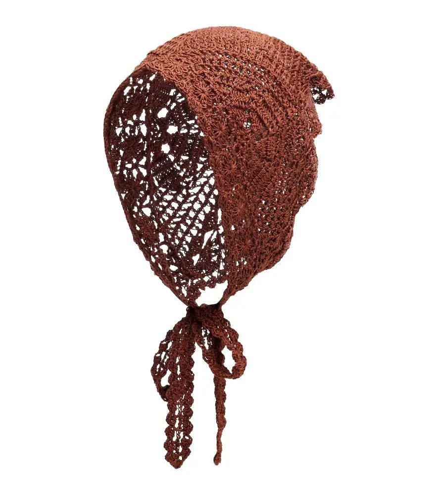 Anna Kosturova Crochet cotton scarf