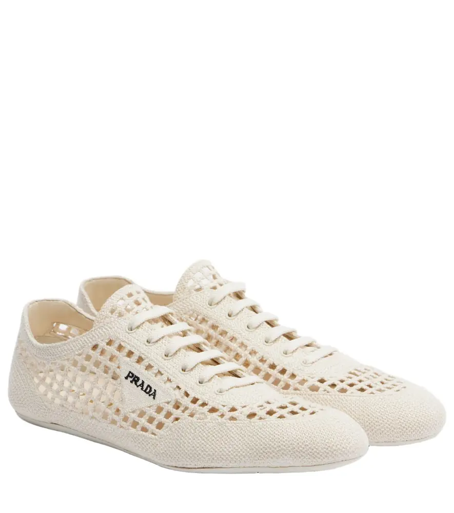 Prada Collapse crochet sneakers