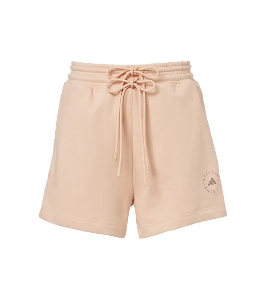 Adidas by Stella McCartney Logo cotton shorts