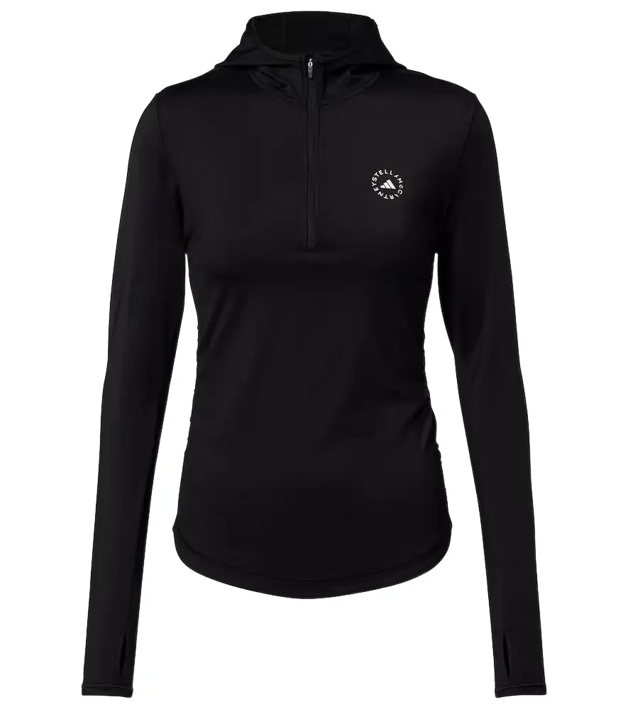 Adidas by Stella McCartney Logo hooded zip-up top