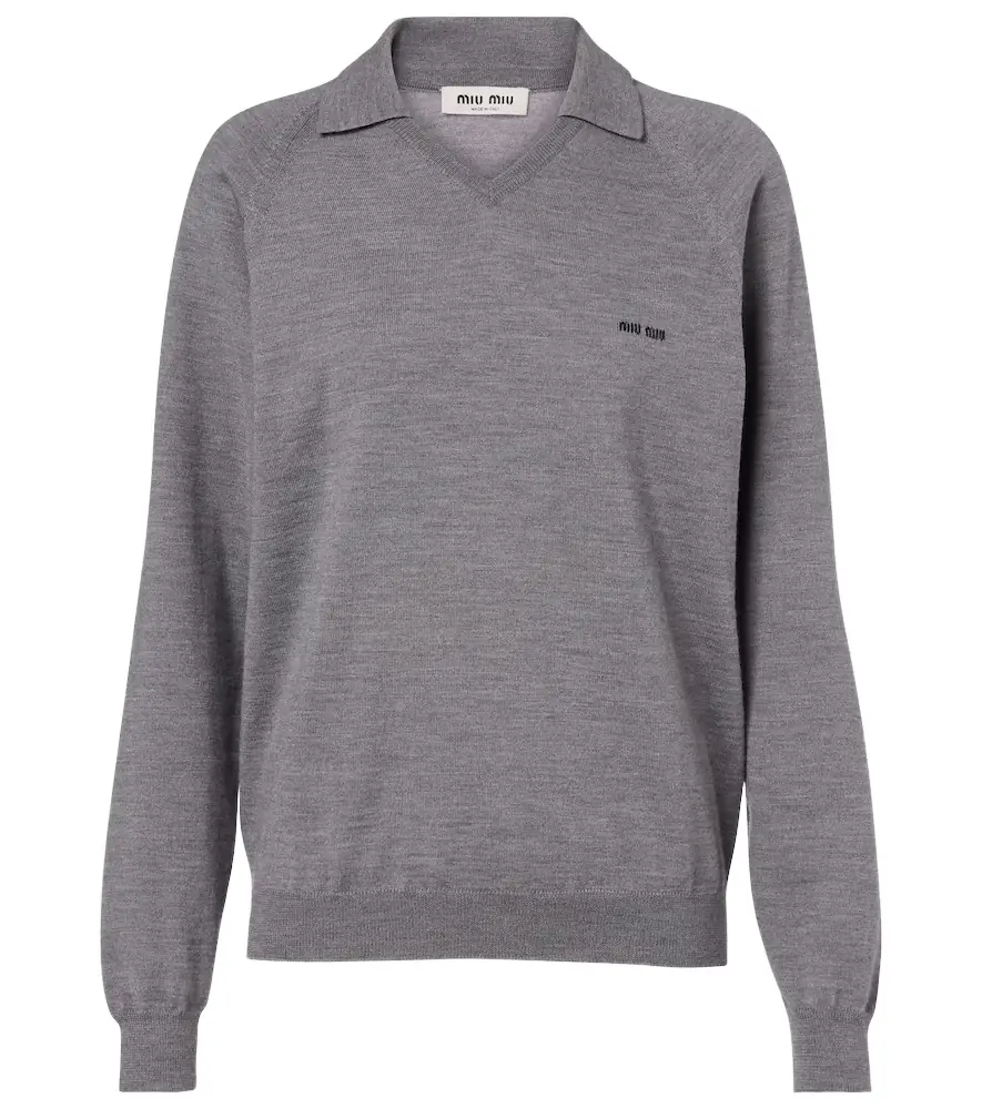 Miu Miu Virgin wool polo sweater