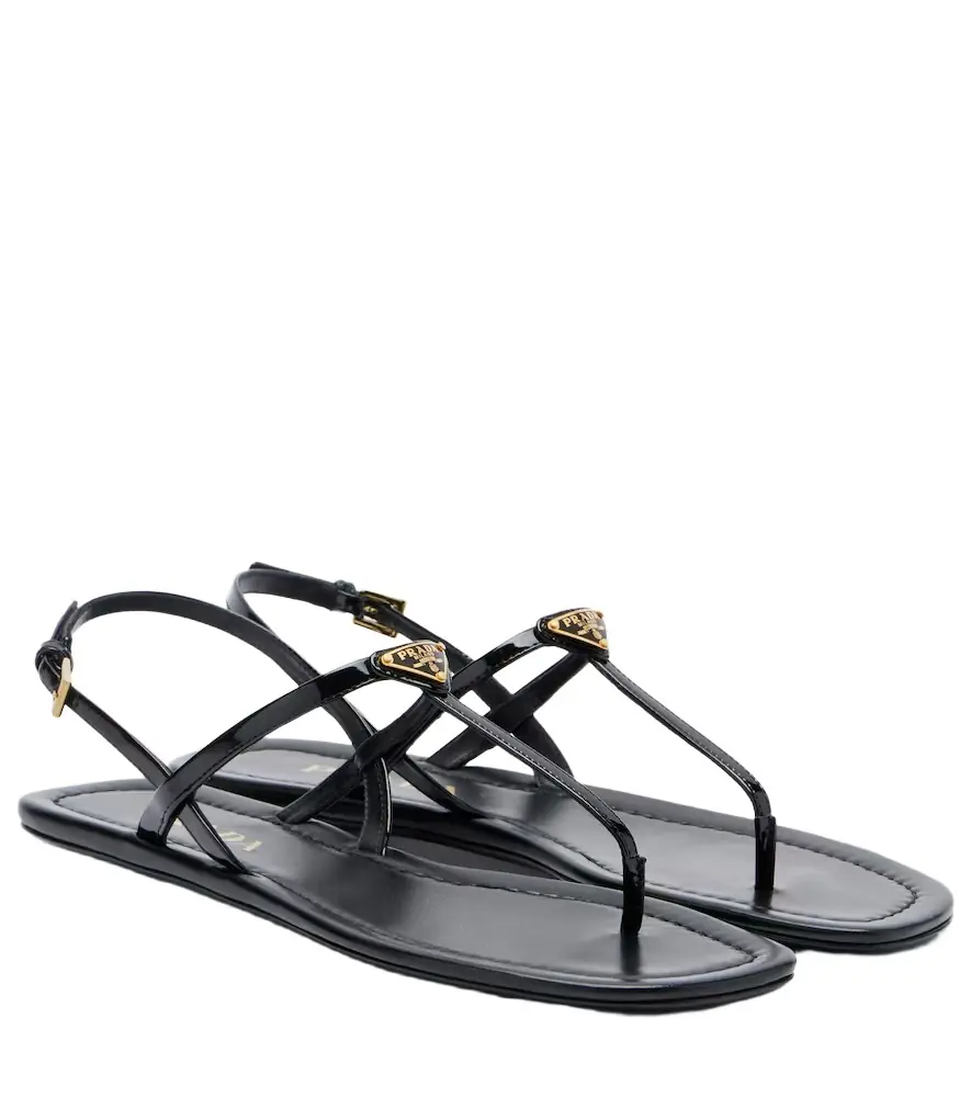 Prada Patent leather thong sandals