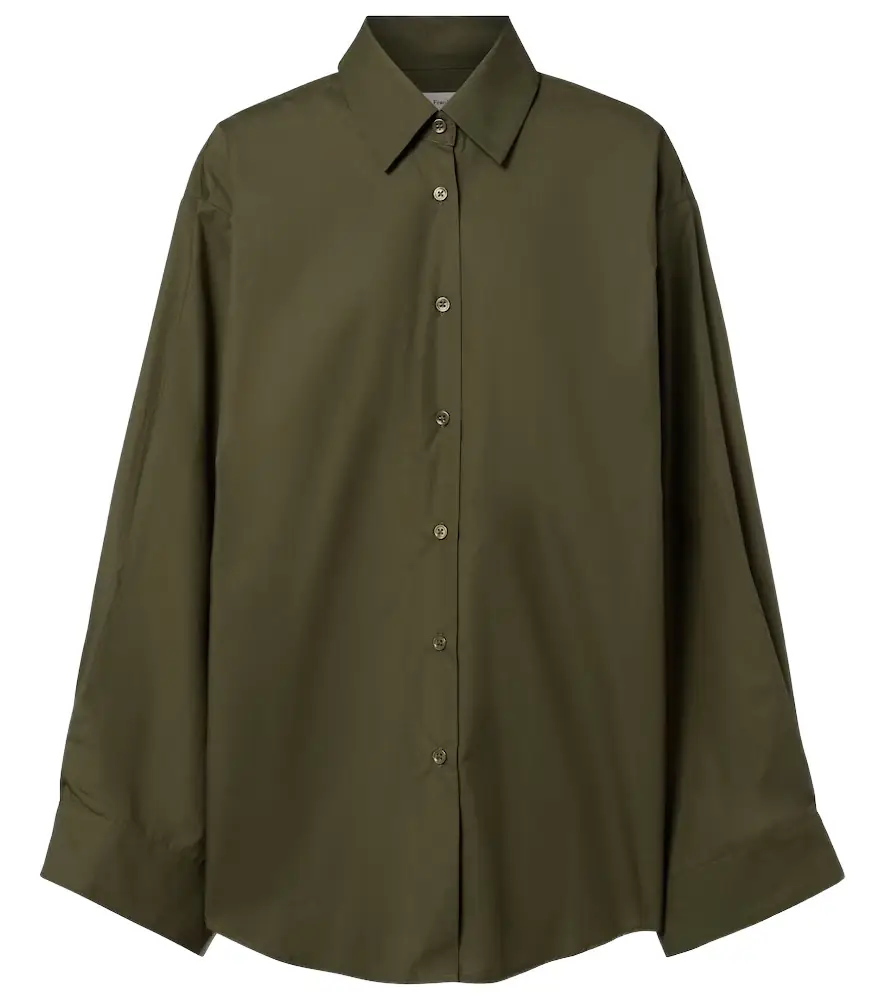 The Frankie Shop Tila oversized cotton shirt