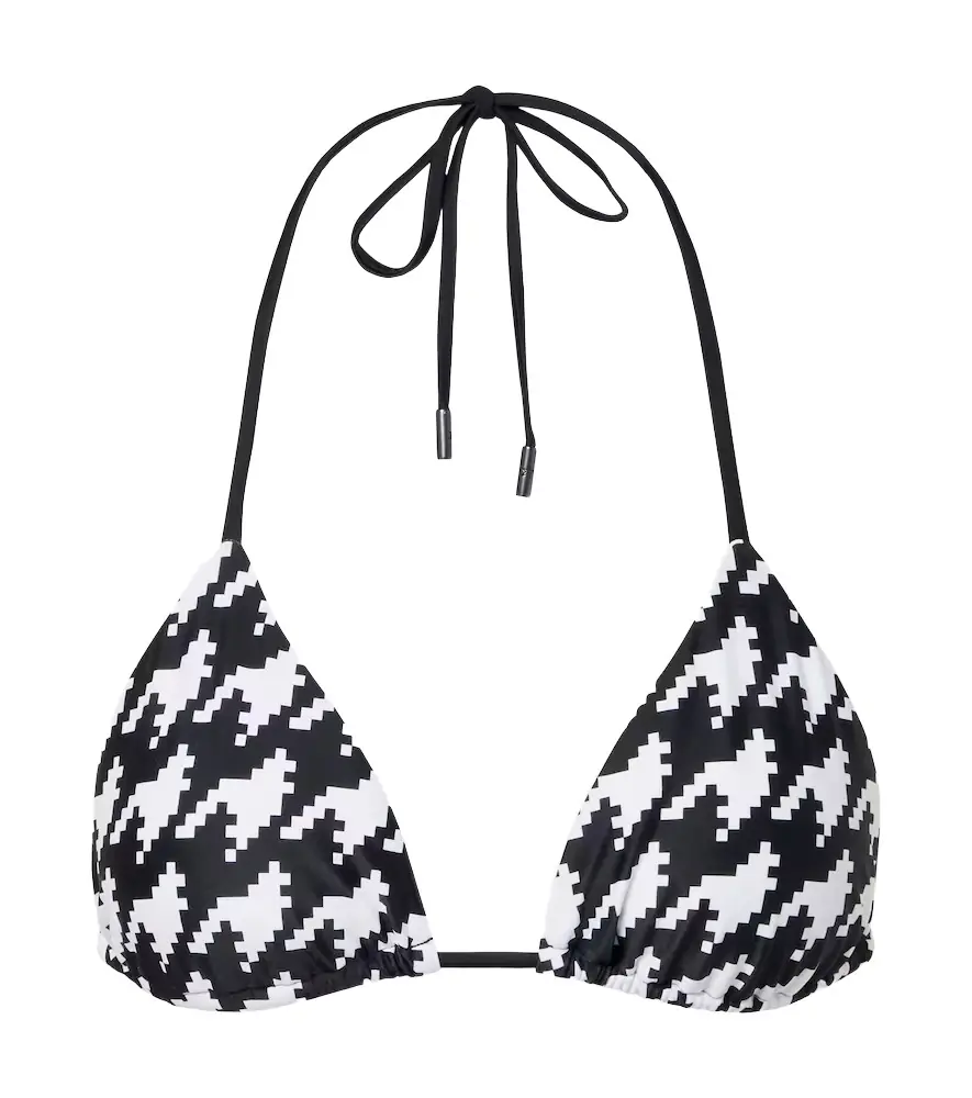 Perfect Moment Houndstooth bikini top