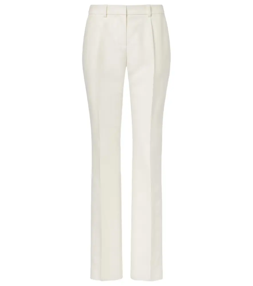Balenciaga Wool and silk slim pants