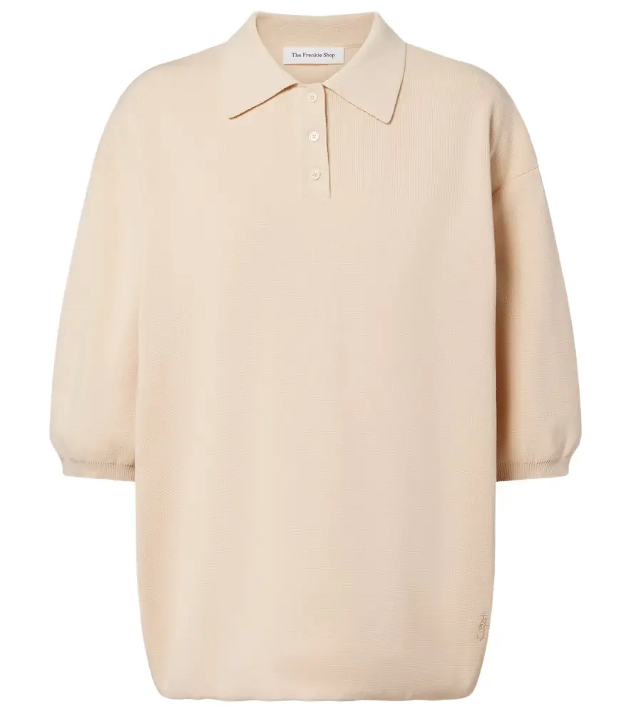 The Frankie Shop Nola cotton polo sweater