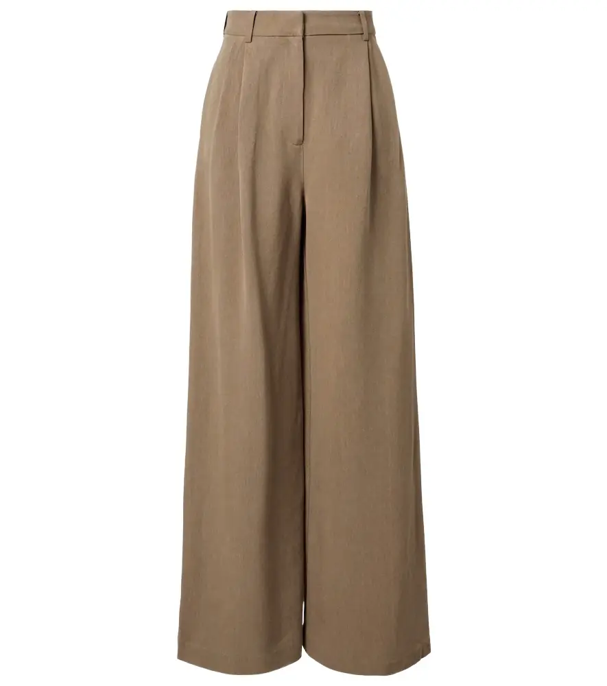 The Frankie Shop Marfa pleated wide-leg pants